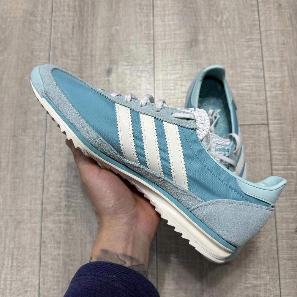 Adidas Women's Aqua & White SL72 OG  Athletic Shoes size 10 - Picture 2 of 6